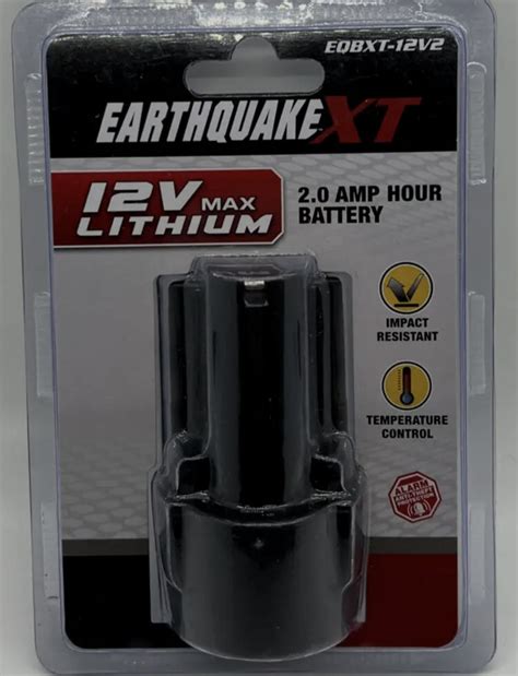 Who knows with Harbor Freight. . Earthquake xt 12v battery compatibility